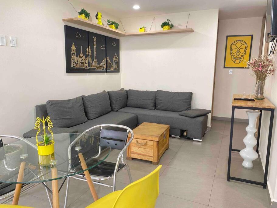 شقة Downtown Depto Con Terraza Privada مدينة مكسيكو المظهر الخارجي الصورة
