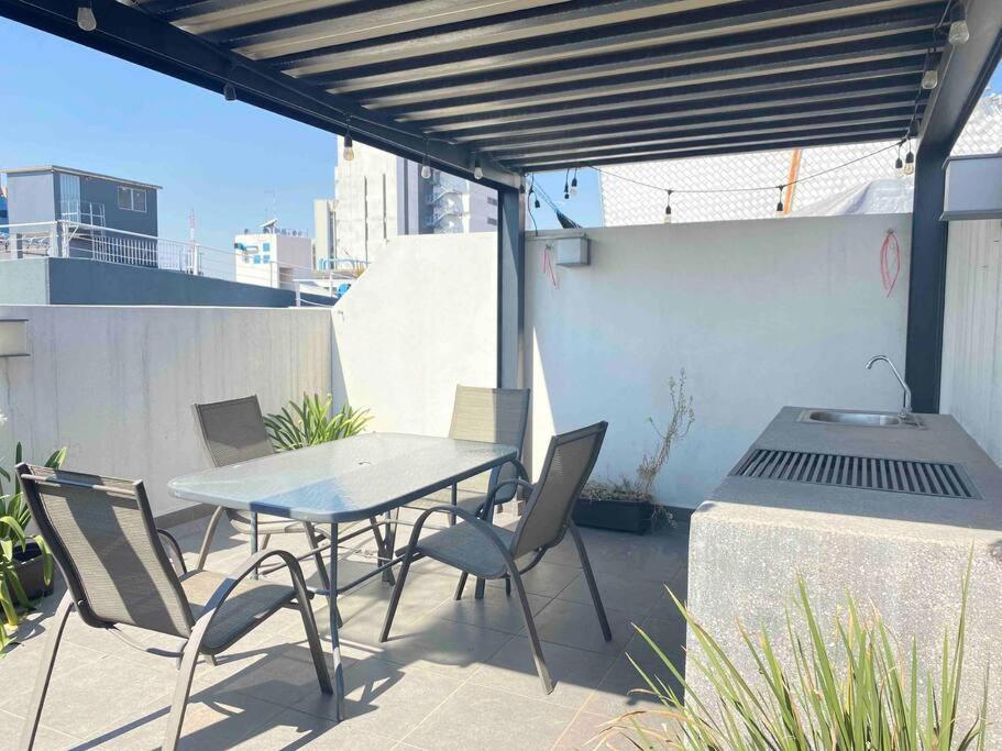 شقة Downtown Depto Con Terraza Privada مدينة مكسيكو المظهر الخارجي الصورة