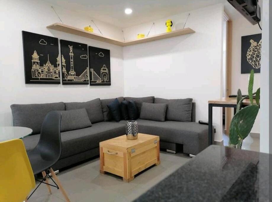 شقة Downtown Depto Con Terraza Privada مدينة مكسيكو المظهر الخارجي الصورة